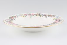 Wedgwood Downland - Gold Edge - Floral Rimmed Bowl 8" thumb 1