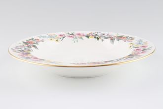 Sell Wedgwood Downland - Gold Edge - Floral Rimmed Bowl 8"