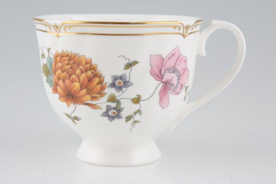 Wedgwood Rosemeade Teacup Pattern A -Top gold line not filled in - see picture 3 1/2" x 3"