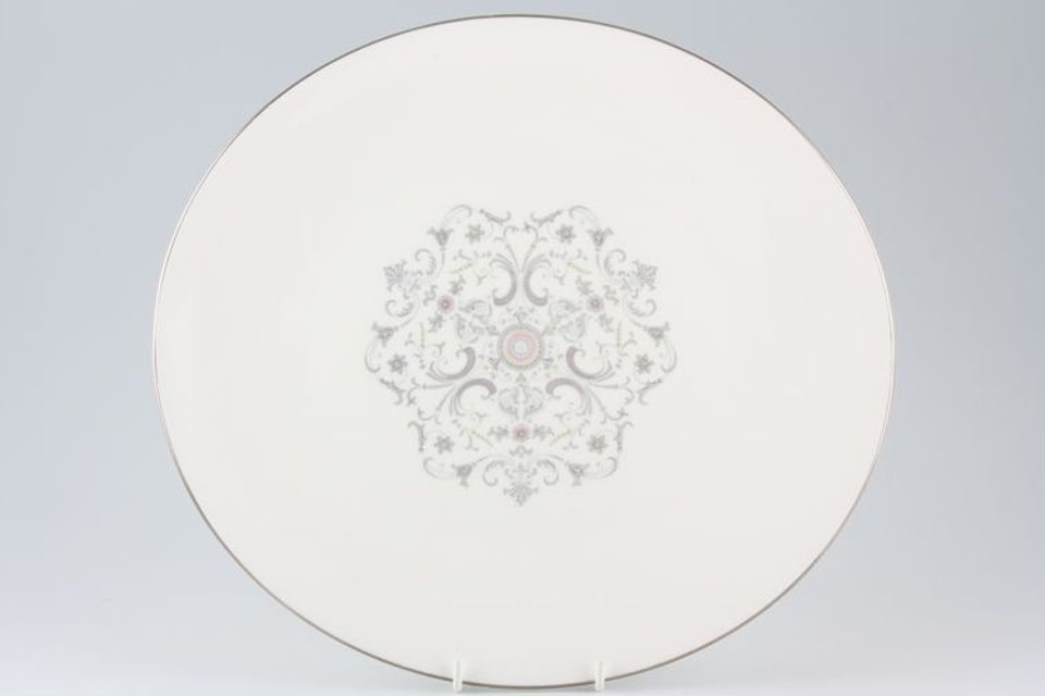 Royal Worcester Bridal Lace Oval Platter 12 1/2"
