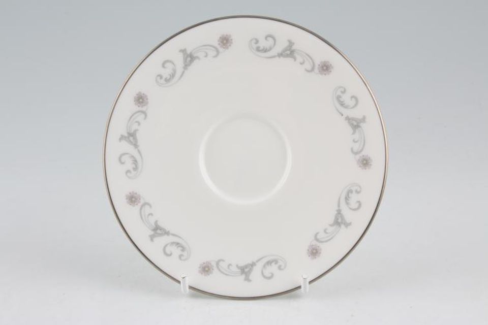 Royal Worcester Bridal Lace Coffee Saucer 5 1/4"