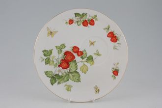 Sell Queens Virginia Strawberry - Gold Edge - Plain TV Tray 8 1/4"