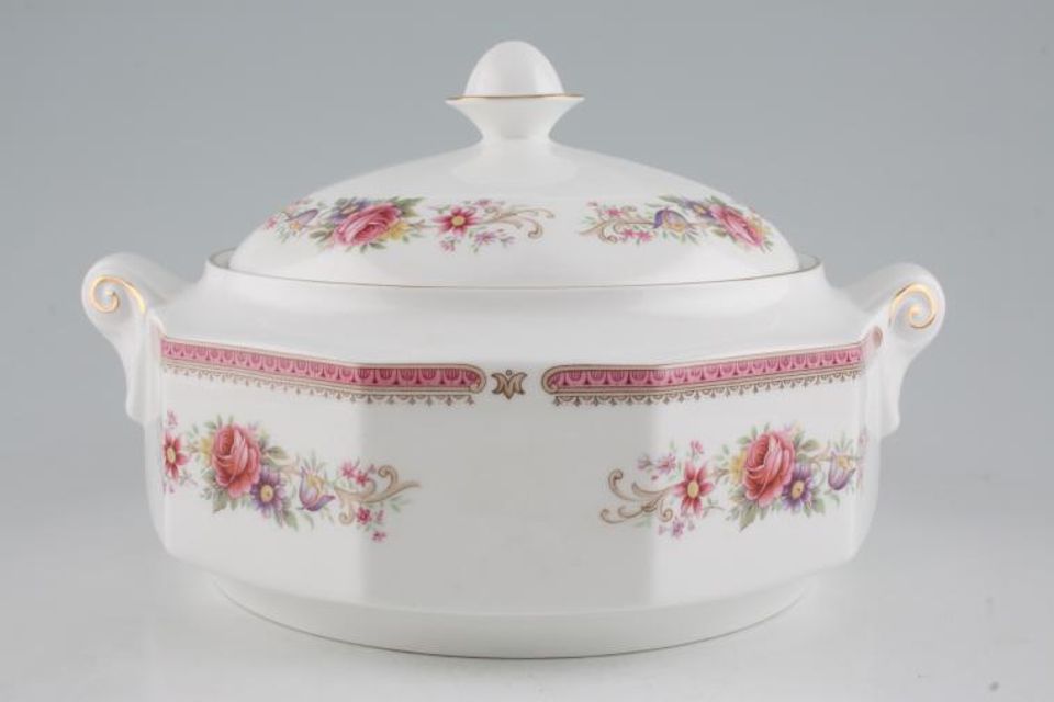 Queens Richmond Vegetable Tureen with Lid Smooth Edge