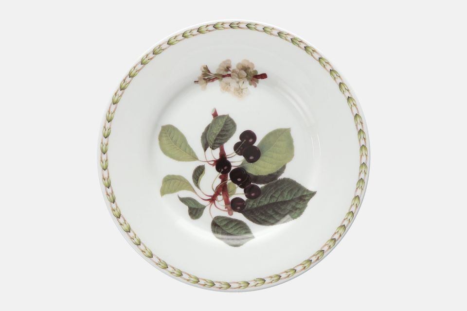 Queens Hookers Fruit Salad/Dessert Plate Black Cherries 8 1/4"