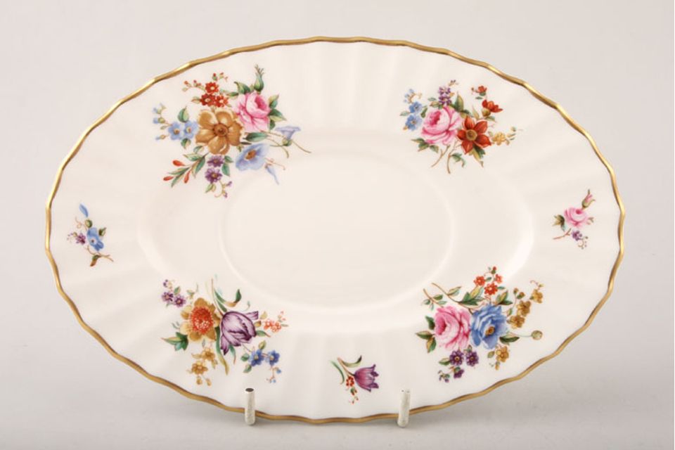 Royal Worcester Roanoke - White Sauce Boat Stand
