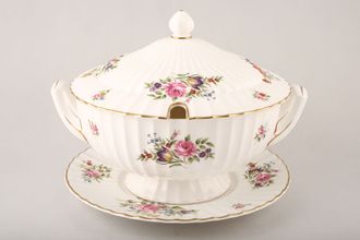 Royal Worcester Roanoke - White Soup Tureen + Lid With Stand 10 1/2"