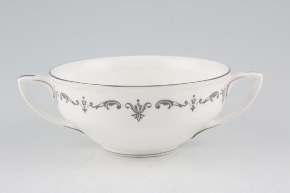 Royal Worcester Silver Chantilly Soup Cup 2 handles 4 1/2"