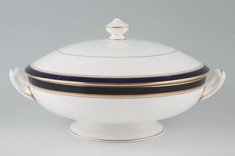 Sell Royal Worcester Howard - Cobalt Blue - gold rim Vegetable Tureen with Lid Made in England