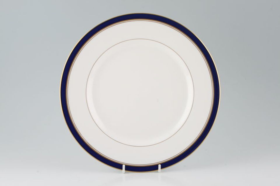 Royal Worcester Howard - Cobalt Blue - gold rim Breakfast / Lunch Plate Made in England 9 1/8"