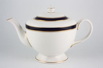 Royal Worcester Howard - Cobalt Blue - gold rim Teapot Made in England 2 1/2pt