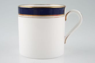 Royal Worcester Howard - Cobalt Blue - gold rim Coffee/Espresso Can Made in England 2 1/2" x 2 1/2"