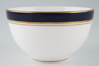 Royal Worcester Howard - Cobalt Blue - gold rim Sugar Bowl - Open (Tea) Made in England 4 1/4"