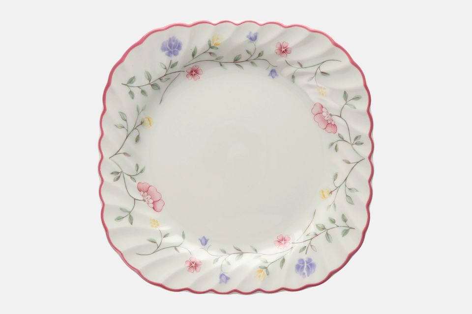 Johnson Brothers Summer Chintz Square Plate Sizes may vary slightly 7 1/4"