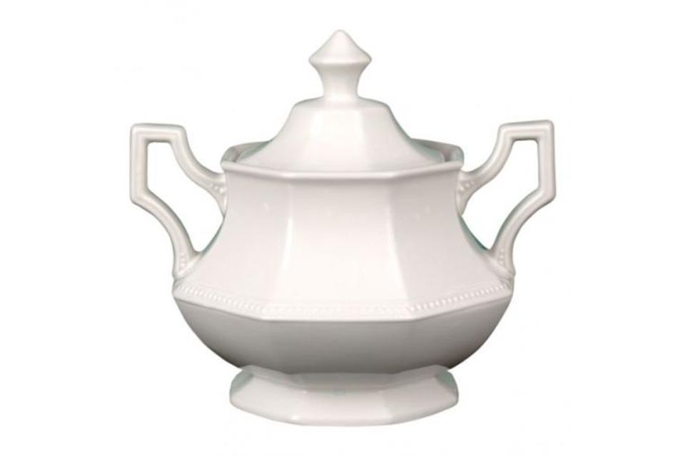 Johnson Brothers Heritage - White Sugar Bowl - Lidded (Tea)
