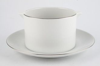 Sell Thomas Medaillon Platinum Band - White with Thin Silver Line Sauce Boat and Stand Fixed