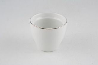 Sell Thomas Medaillon Platinum Band - White with Thin Silver Line Egg Cup Ridged Inside
