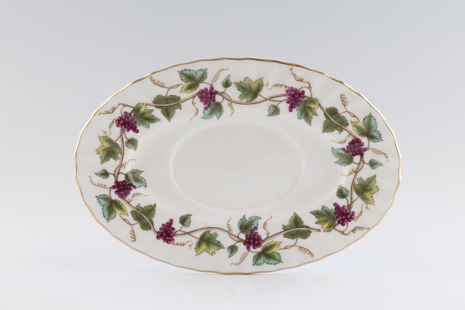 Royal Worcester Bacchanal - White Sauce Boat Stand