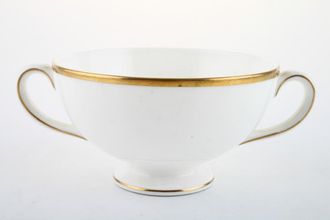 Wedgwood California Soup Cup 2 handles, gold line outside