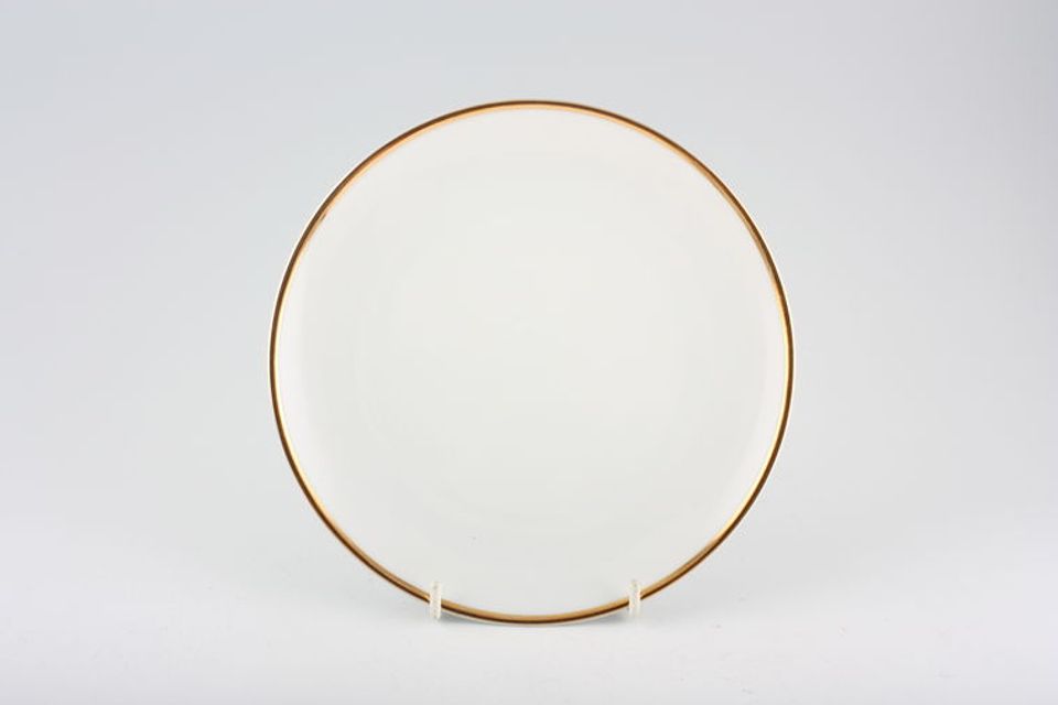 Thomas Medaillon Gold Band - White with Thick Gold Line Salad/Dessert Plate 8 1/4"