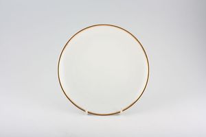 Thomas Medaillon Gold Band - White with Thick Gold Line Tea / Side Plate