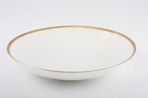 Thomas Medaillon Gold Band - White with Thick Gold Line Soup / Cereal Bowl