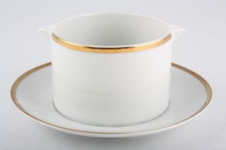 Sell Thomas Medaillon Gold Band - White with Thick Gold Line Sauce Boat and Stand Fixed