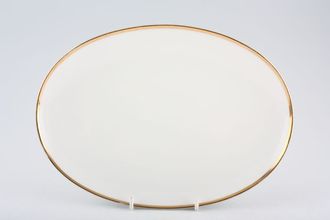Sell Thomas Medaillon Gold Band - White with Thick Gold Line Oval Platter 13"