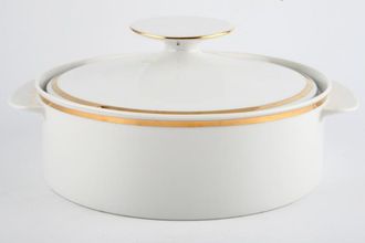 Thomas Medaillon Gold Band - White with Thick Gold Line Vegetable Tureen with Lid