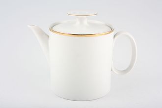 Thomas Medaillon Gold Band - White with Thick Gold Line Teapot 1 1/2pt