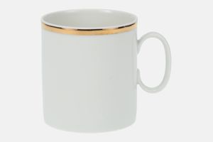 Thomas Medaillon Gold Band - White with Thick Gold Line Teacup
