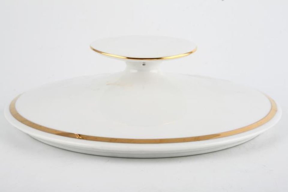 Thomas Medaillon Gold Band - White with Thick Gold Line Vegetable Tureen Lid Only