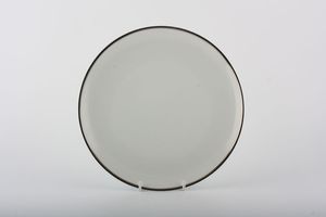 Thomas Medaillon Platinum Band - White with Thick Silver Line Salad/Dessert Plate