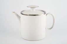 Thomas Medaillon Platinum Band - White with Thick Silver Line Teapot 1 1/2pt thumb 1