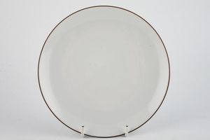 Thomas White with Thin Brown Line Dinner Plate