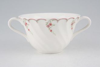 Wedgwood Pink Garland Soup Cup 2 handles