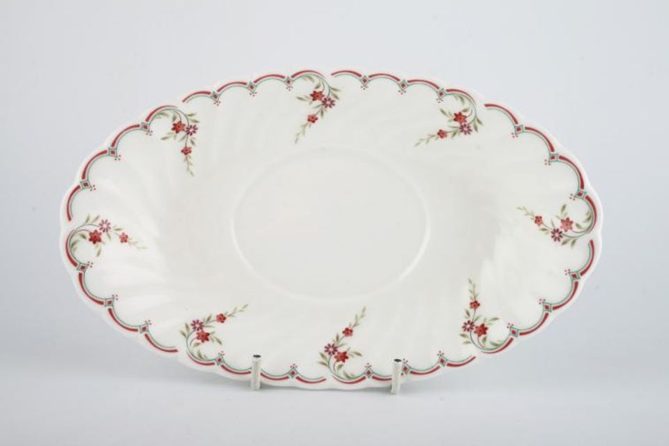 Wedgwood Pink Garland Sauce Boat Stand
