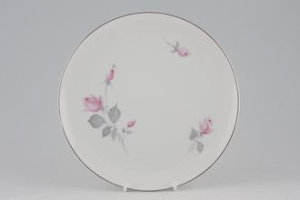 Thomas White with Pink Roses and Silver Line Salad/Dessert Plate 8 1/4"