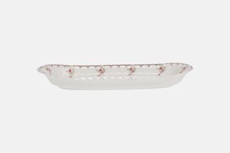 Wedgwood Pink Garland Trinket Tray Could be used for olives/mints etc 9 1/4" x 3 3/4"