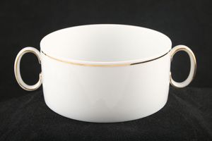 Thomas Medaillon Gold Band - White with Thin Gold Line Soup Cup