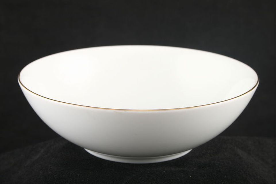 Thomas Medaillon Gold Band - White with Thin Gold Line Fruit Saucer 5 5/8"