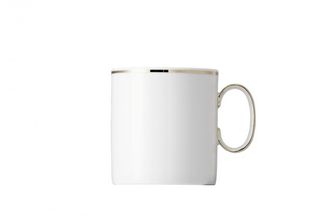 Thomas Medaillon Gold Band - White with Thin Gold Line Coffee/Espresso Can Cup 3 Tall 2 3/8" x 2 1/2"