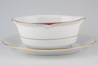 Noritake Equator Sauce Boat and Stand Fixed