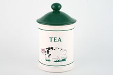 Hornsea Farmyard Collection Storage Jar + Lid Tea 4 3/4" x 5 5/8" thumb 1