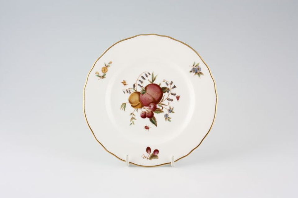 Royal Worcester Delecta - Z2266 - Wavy Tea / Side Plate Fruits and flowers may vary slightly 6"