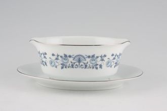 Sell Noritake Royal Blue Sauce Boat and Stand Fixed