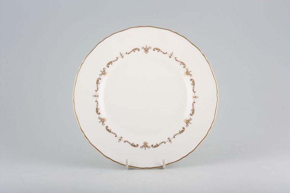 Royal Worcester Gold Chantilly Breakfast / Lunch Plate 9 1/4"