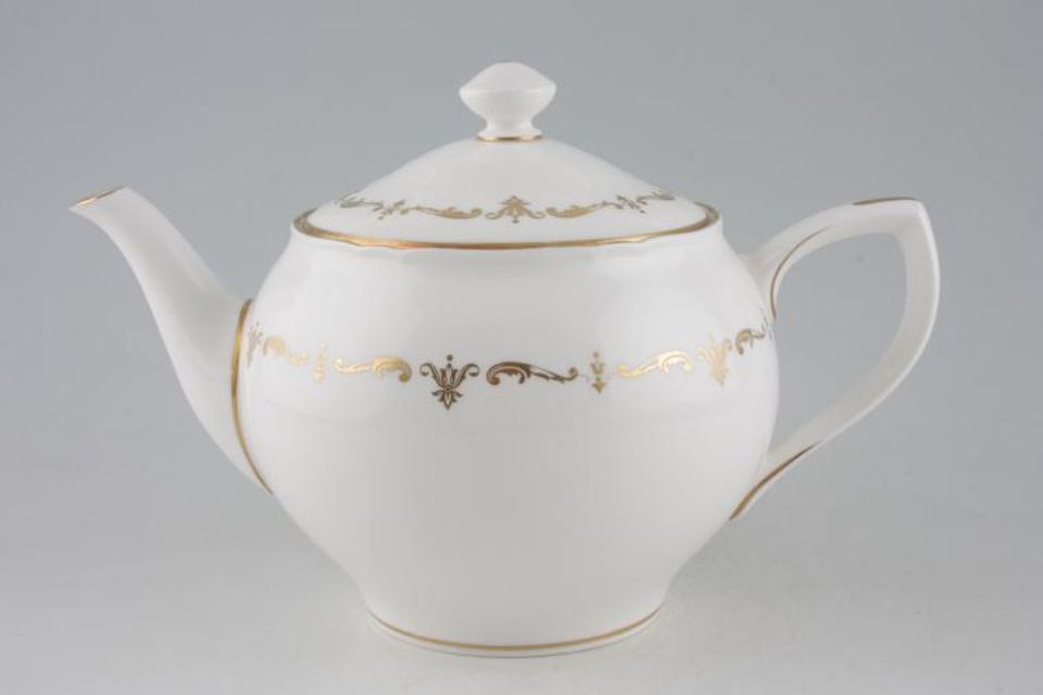 Royal Worcester Gold Chantilly Teapot 1 3/4pt