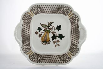 Sell Wedgwood Avocado - Brown Cake Plate square, eared 11 3/4"
