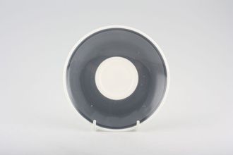 Wedgwood Glen Mist - Susie Cooper Design - Black Urn Backstamp Tea Saucer 1 3/4" well [1 5/8" grey band size] 5 3/4"