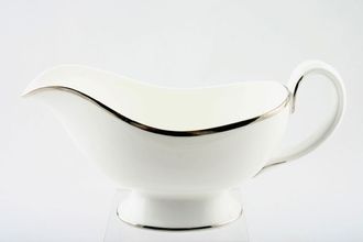 Royal Worcester Monaco Sauce Boat Width of silver lines may vary